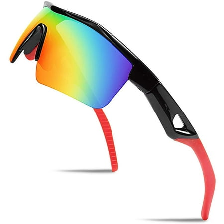 FEISEDY Kids Teens Sports Polarized Sunglasses TR90 Frame Boys Girls Cycling B2454