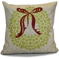 Simply Daisy 16" x 16" Gate Wreath Floral Print Pillow