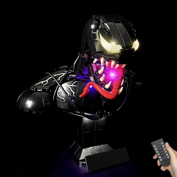 LYBMTWF LED Lighting Kit Compatible with Lego 76356 Venom Bust Only Lights (NOT Include The Model Bricks)