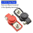 thumbnail image 5 of 4 Pair Battery Terminal Heavy Duty Car Vehicle Quick Connector Cable Clamp Clip, 5 of 6