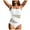White, variant on Gubotare Swimsuit for Women 2025 Women's Two Tone Patchwork One Piece Swimsuit U Cutout Bathing Suit (Pink,S)