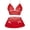 Red, variant on Womens Lingerie Set Floral Lace Bra Mini Skirt Mesh Bow Babydoll High Waist Outfits 2 Piece Black S for Valentine's Day Birthday Gifts