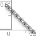 thumbnail image 5 of 14K White Gold Jbsp's 1.6mm D/C Open Franco Chain (18 X 1.6) Made In Italy 7219-18, 5 of 5