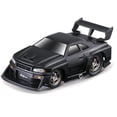 thumbnail image 1 of 1999 Skyline GT-R (R34) #5 "Liberty Walk" Matt Black 1/64 Diecast Model Car by Muscle Machines, 1 of 1