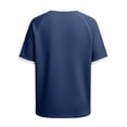 thumbnail image 4 of Camisas de Manga Larga para las Mujeres de Ajuste Suelto No Se Aplica Aquí, Tops de Manga Corta para las Mujeres de Ajuste Suelto No Incluido, Camisa de Bloque de Color para Hombre, 4 of 7