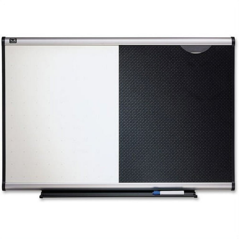 Prestige Embossed Foam Bulletin Board, 36 x 24, Black Surface, Silver Aluminum Frame Prestige Embossed Foam Bulletin Board, 36 x 24, Black Surface, Silver Aluminum Frame