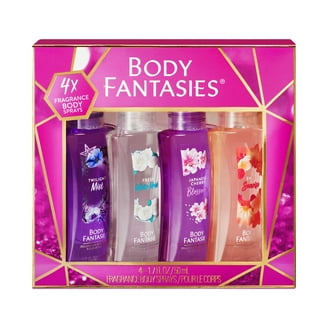 Body Fantasies Signature Pink Vanilla Kiss Fragrance Gift Set, 6