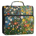 thumbnail image 5 of FORMRS Zipper Binder with Shoulder Strap 2-inch Ring 500 Sheet Capacity File Bag, Green Floral Garden, 5 of 5