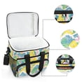 thumbnail image 6 of FORMRS Insulated Cooler Bag 24 Cans Capacity Soft Leakproof Lunch Box with Side Pockets, Yellow Mountains, 6 of 7