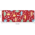 thumbnail image 7 of Red Cartoon Dinosaurs Arrows Pattern Kitchen Rug Mat,Kitchen Runner Rugs Non Skid Washable,Decorative Kitchen Floor Mats for Kitchen,Sink,Laundry,17"x47.2", 7 of 7