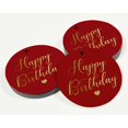 thumbnail image 3 of Inkdotpot 50 Pack Real Gold Foil Paper Tag Happy Birthday Favor Hang Tag, 3 of 6