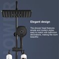 thumbnail image 4 of Shower Head Adjustable High Pressure Rainfall Showerhead with Pressure Shower Handheld Bathroom Bathing Water Sprinkler, Type 1, Black, 4 of 7