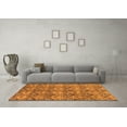 thumbnail image 3 of Ahgly Company Indoor Rectangle Abstract Orange Modern Area Rugs, 8' x 10', 3 of 4