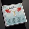 thumbnail image 3 of To My Girlfriend When You Smile Alluring Ribbon Necklace Message Card, 3 of 20