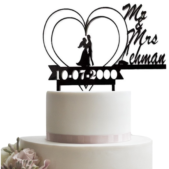 Personalized Wedding Cake Topper