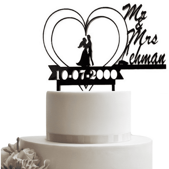 Personalized Wedding Cake Topper Personalized Wedding Cake Topper