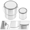 SEXAGESIMO 2Pcs Metal Paint Buckets with Lid 4L and 1L Sizes for DIY