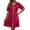 Red, variant on Womens Nightgowns Solid Color V Neck Short Sleeve Midi Length Ice Silk Pajamas Dress Elegant Summer Home Wear Beige L