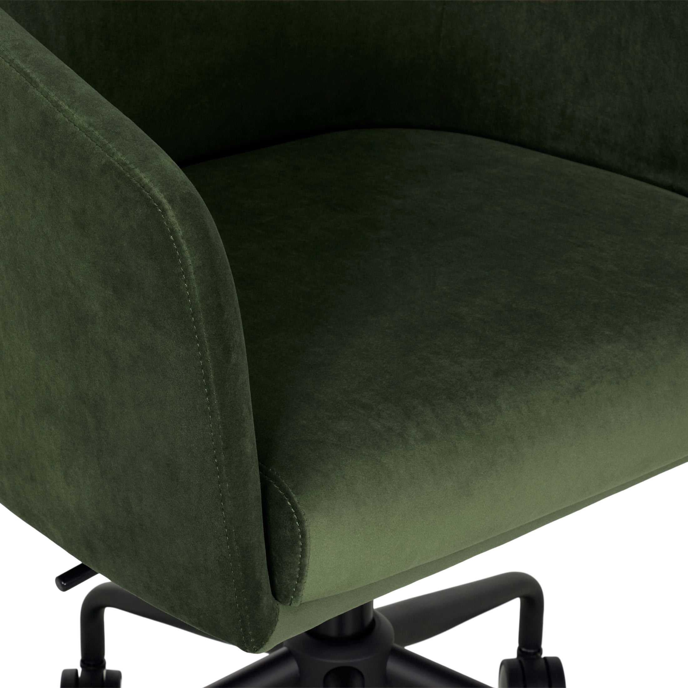Better Homes & Gardens Wyatt Velvet Office Chair, Olive