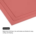 thumbnail image 4 of EVA Foam Sheets Red 9.8 Inch x 9.8 Inch 3mm Thick Crafts Foam Sheets Pack of 8, 4 of 6