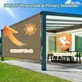thumbnail image 2 of Shade&Beyond Outdoor Roller Shades 6' W x 6' H,Cordless Patio Shades Roll Up Outdoor Blinds with 90% UV Protection for Porch Gazebo,Coffee Brown, 2 of 7
