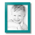 thumbnail image 2 of ArtToFrames 8" x 11" Aqua Picture Frame, 8.5x11 inch Green Wood Poster Frame (WOM-4428), 1 Pack, 2 of 7