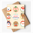 thumbnail image 1 of Circle Merry mas Snowman Festival Greeting Cards You are Invited Invitations, 1 of 3