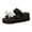 Silver, variant on Sparkly Rhinestones Pearl Platform Wedge Sandals for Women 2026 Beach Summer Bling Flower Memory Foam Chunky Flip Flops Comfortable Walking Dressy Slides Vacation Black Size 7.5