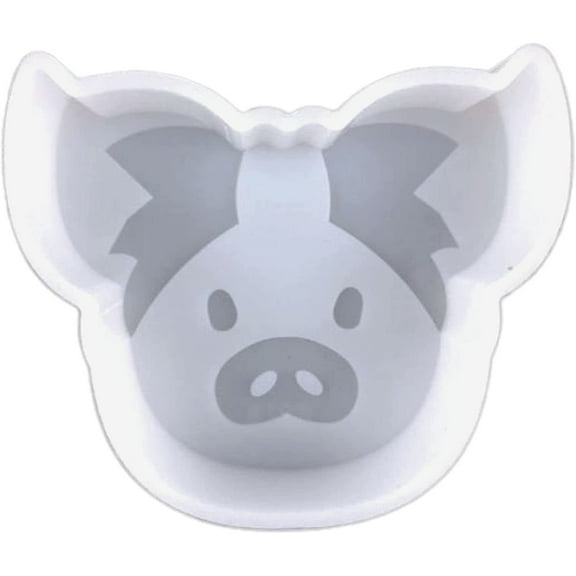 Pig Silicone Mold  Size 4" Wide x 3.5" Long x 1" Deep  Pig Design for Freshie, Soap, Resin, Candles