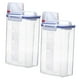 thumbnail image 1 of 2 contenedores de arroz transparentes de 2 kg con vertedor, multifuncionales, de 15 x 7,5 x 22 cm, para accesorios de cocina., 1 of 9
