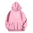 thumbnail image 3 of EnJoCho Youth Boys Girls Hooded Sweatshirt Fleece Pullover Top Fashion Casual Warm Winter Fall Cozy Comfortable Loungewear Kids Teen Clothes School Daily, 3 of 7