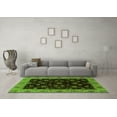 thumbnail image 3 of Ahgly Company Indoor Square Abstract Green Modern Area Rugs, 5' Square, 3 of 4