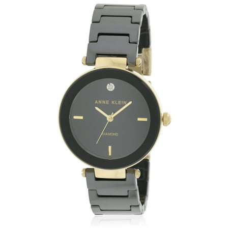 UPC 086702508945 product image for Anne Klein Women s AK-1018BKBK Black Ceramic Quartz Watch | upcitemdb.com