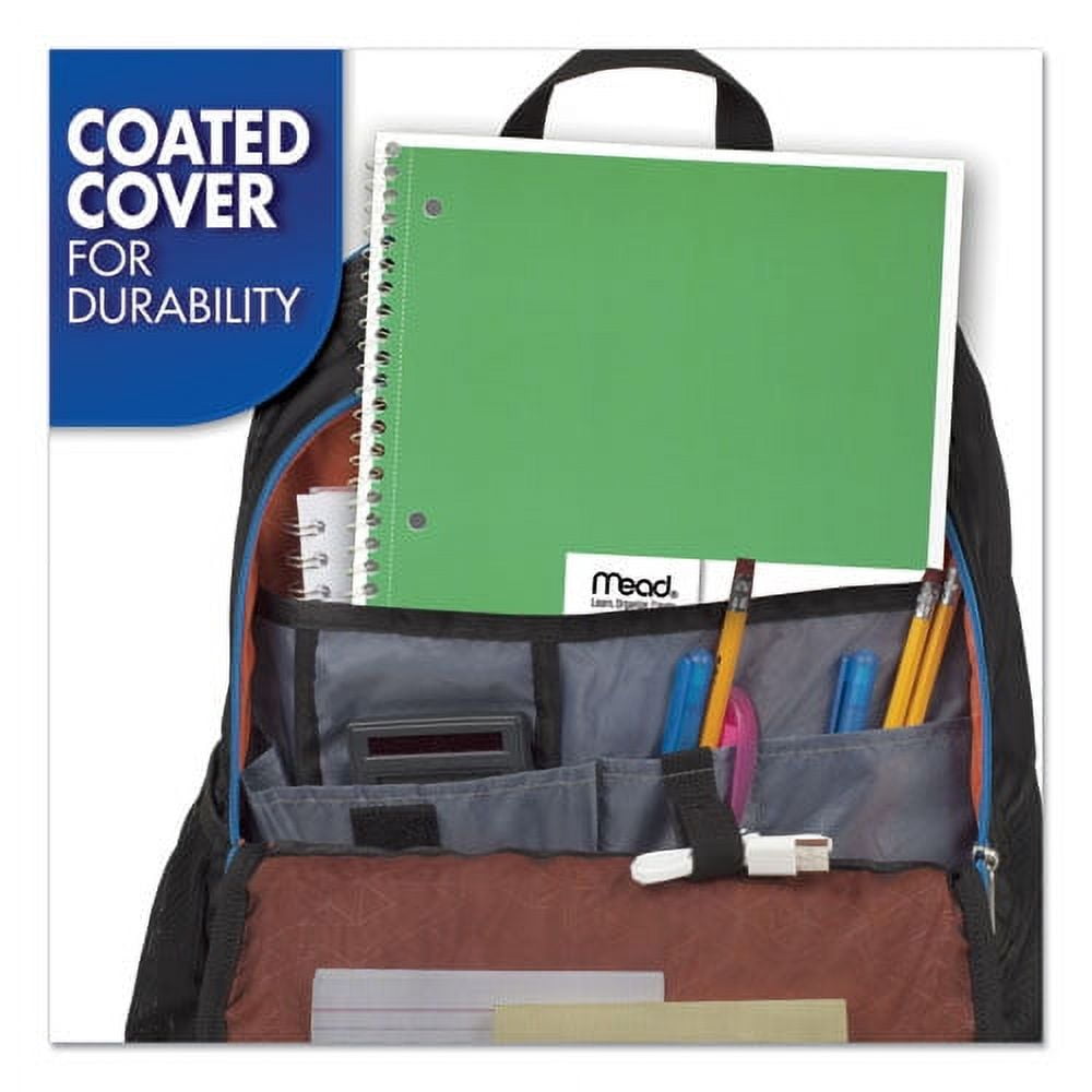 Spiral Notebook, 1 Subject, Medium/college Rule, Assorted Covers, 10.5 X 8, 70 Sheets, 6/pack | Bundle of 5 Packs