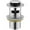 As shown, variant on Universal Drain Stopper 1-1/4 Inches Brass Chrome Pop up with Overflow Hole, Anti-Clogging Bathroom Sink Drainer Tool-Free Installation Basin Stopper for Vanity Vessel Sink Kitchen Dining Bar