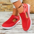 thumbnail image 2 of Platform Walking Shoes for Women 2025 Spring Summer Breathable Mesh Flats Nursing Work Sneakers, 2 of 7