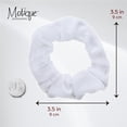 thumbnail image 5 of Velvet Solid Scrunchies - Set of 2-White, 5 of 5