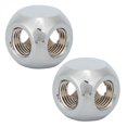 thumbnail image 2 of Conector Mini de Latón G1/4 Hembra de 4 Vías para Refrigeración por Agua de Computadora Duradero Cromado Rendimiento Estable, 2 of 8