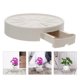 thumbnail image 3 of Mobile Flower Pot Tray with Rolling Casters Round Flowerpot Tray with Hidden Wheels and Water Catcher Decorative Planter Tray for Indoor Plants, 3 of 4