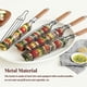 thumbnail image 5 of Cesta de parrilla reutilizable de acero inoxidable, mango de madera para verduras, cestas para parrilla de barbacoa, verduras para barbacoa, soporte para carne, herramienta de malla Inevent HA009367-00B, 5 of 6