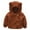 Brown, variant on Esaierr Boys Girls Padded Thickened Lamb Wool Outwear Jacket,Long Sleeve Hoodie Hooded Coats,Fall Winter Cotton Hoodie Hooded Jacket for 6-24 Months