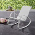 thumbnail image 2 of Modway Traveler Mesh Fabric & Aluminum Patio Rocker in White, 2 of 6
