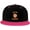 Pink, variant on Fox Hip Hop Hat Two Tone Flat Bill 6 Panel Cap Unisex