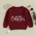 thumbnail image 7 of Toddler Baby Girl Boy Christmas Outfit Knit Sweater Long Sleeve Crewneck Warm Pullover Sweatshirt Top Fall Winter Clothes, 7 of 7