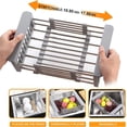 thumbnail image 2 of LINKPAL Stainless Steel Detachable Dish Rack, Grey, 2 of 7