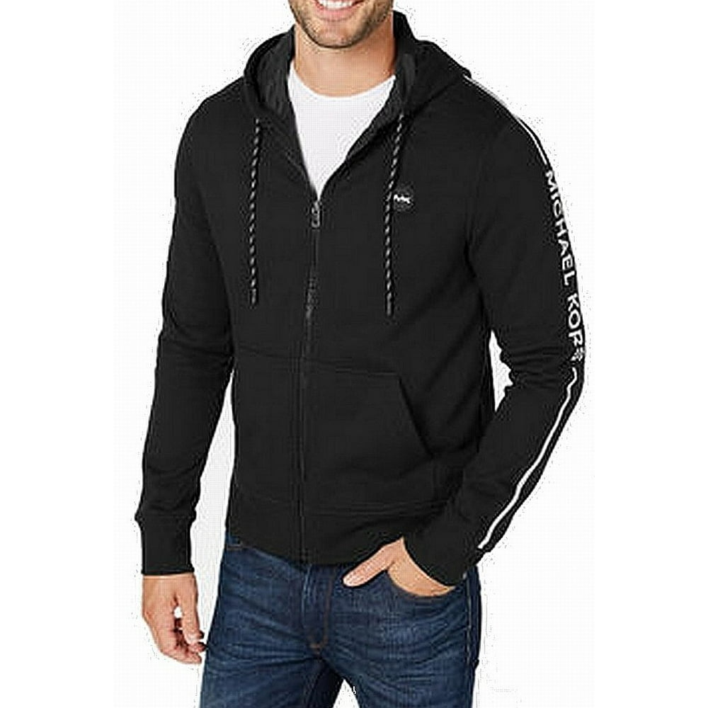 Michael Kors Hoodies & Sweatshirts - Mens Hoodie Tape Logo Sleeve Full ...