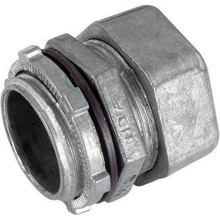 Emt Diecast Zinc Compression Connector - Sigma Electric ProConnex 1/2 in. Dia. Die-Cast Zinc Rain-Tight Compression Connector For EMT 1 pk