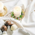 thumbnail image 2 of Abbracc Easter Candle Rings Wreath Candlestick Candleholder Greenery Leaves Mini Hanging 10cm, 2 of 9