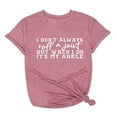 thumbnail image 2 of Pntutb Womens Clearance Tops Casual Loose Fit Plus Size Alphabet Print Tee Shirts Tops, 2 of 6