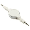 thumbnail image 4 of Retractable Aux Cable for OnePlus Nord N100/N10 5G Phones - 3.5mm Adapter Car Stereo Aux-in Audio Cord Speaker Jack Wire White R5D, 4 of 5